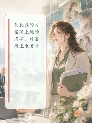 《他把我的方案署上她的名字，評審席上坐著我》封面