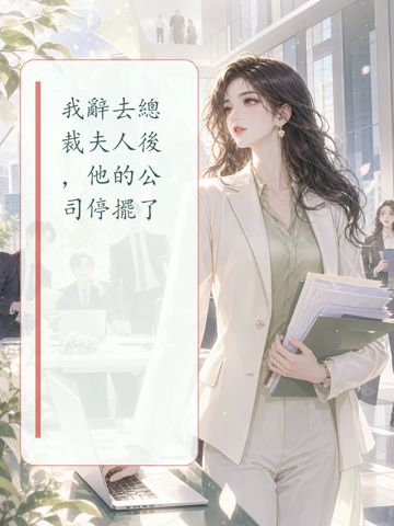 《我辭去總裁伕人後，他的公司停擺了》封面