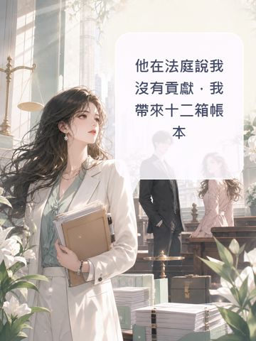 《他在法庭說我沒有貢獻，我帶來十二箱帳本》封面