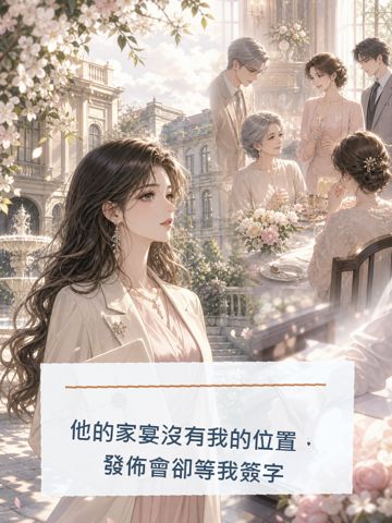 《他的傢宴沒有我的位置，發佈會卻等我簽字》封面